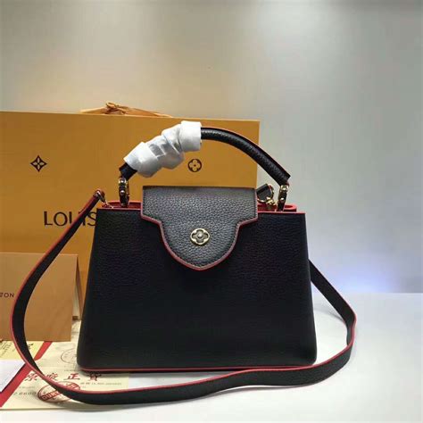 louis vuitton capucine bag black